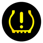 If you see this light on your dash, it probably means your tires are low.