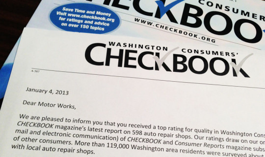 consumer checkbook washington dc